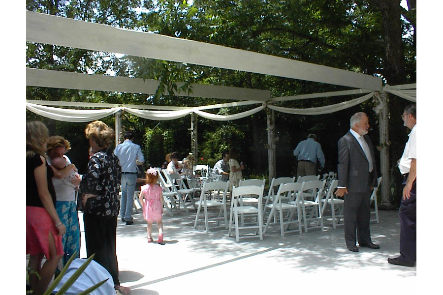 wedding on the patio
