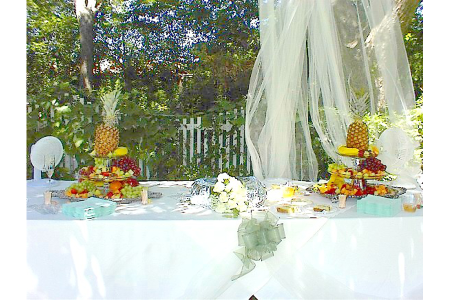food table carleton house wedding