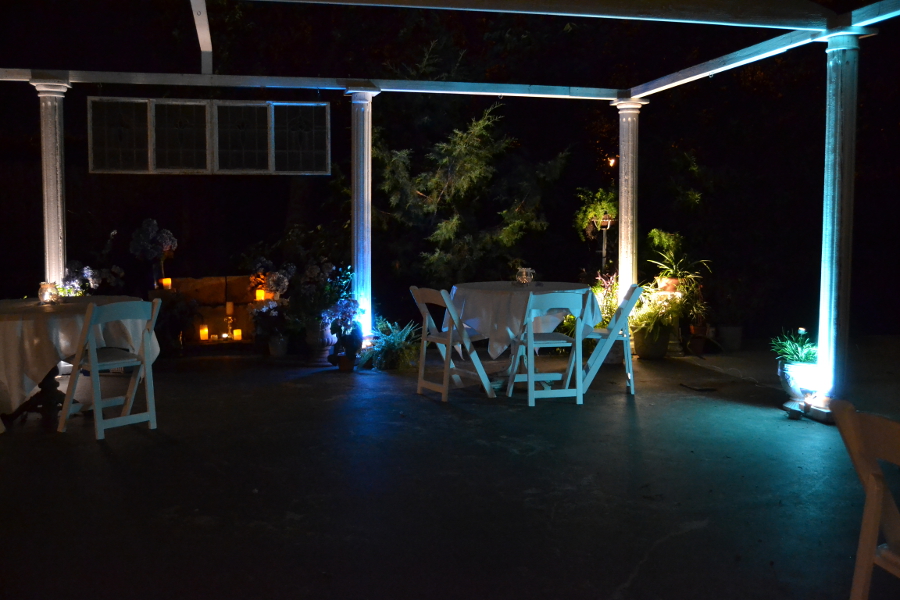 carleton house patio night lights
